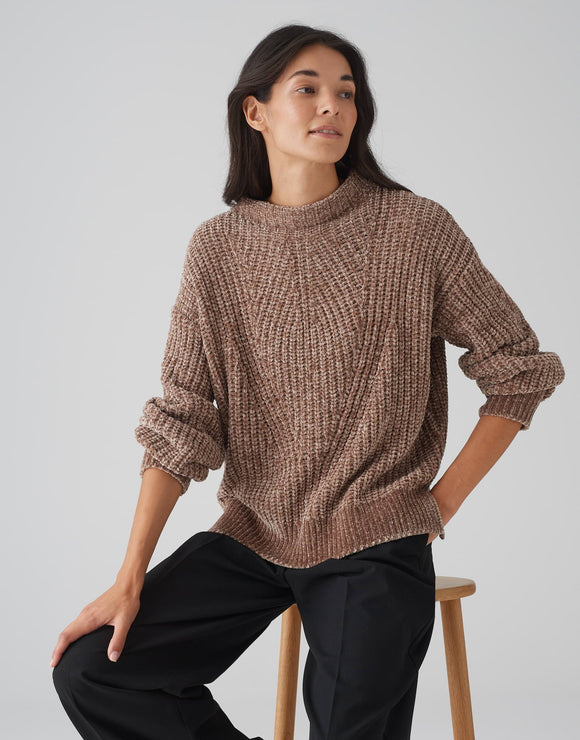 OPUS Pullover Paneta aus weichem Chenille