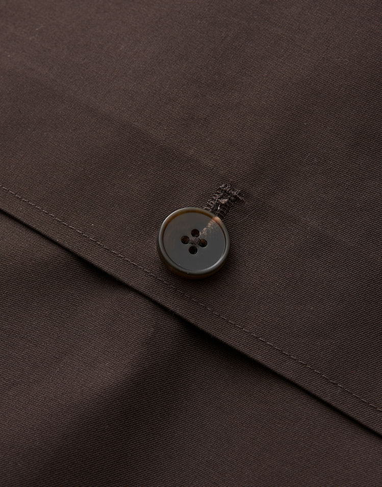 OPUS kurze Trenchjacke Haweni aus nachhaltigem Baumwollmix