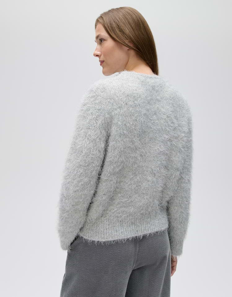 OPUS flauschige Strickjacke Diske