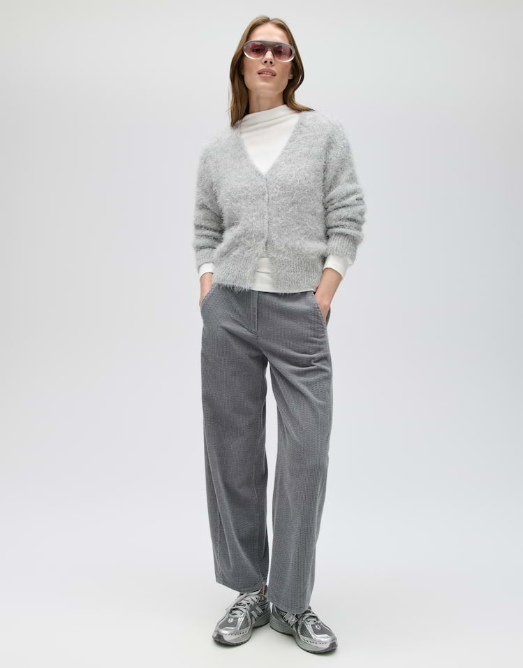 OPUS flauschige Strickjacke Diske