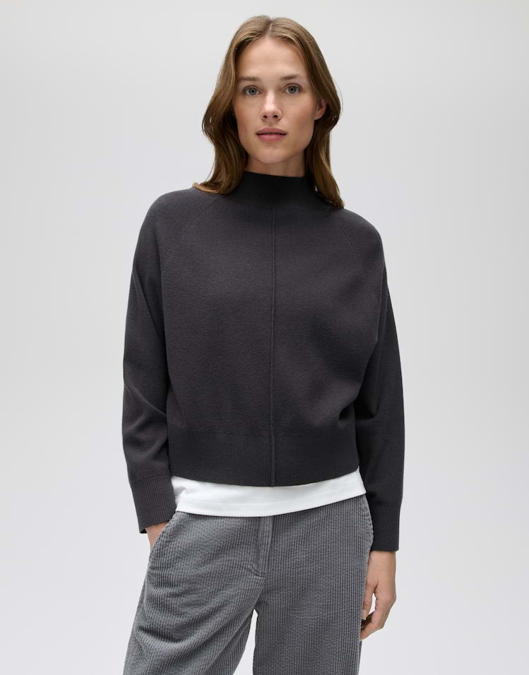 OPUS Stehkragenpullover Pleem