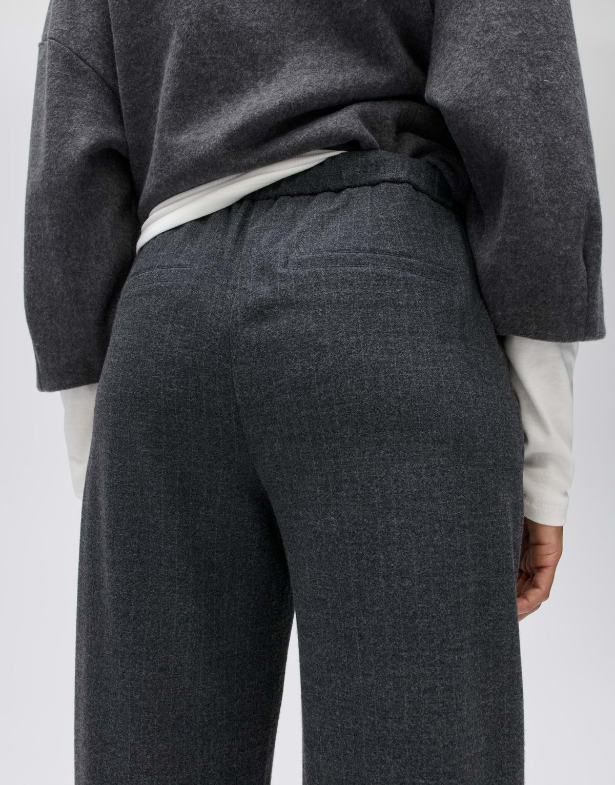 OPUS Wide Leg Pants Melane mod pinstripe