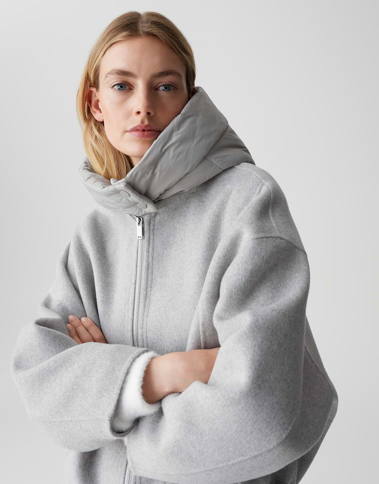 OPUS Woll-Double-Jacke Hikona