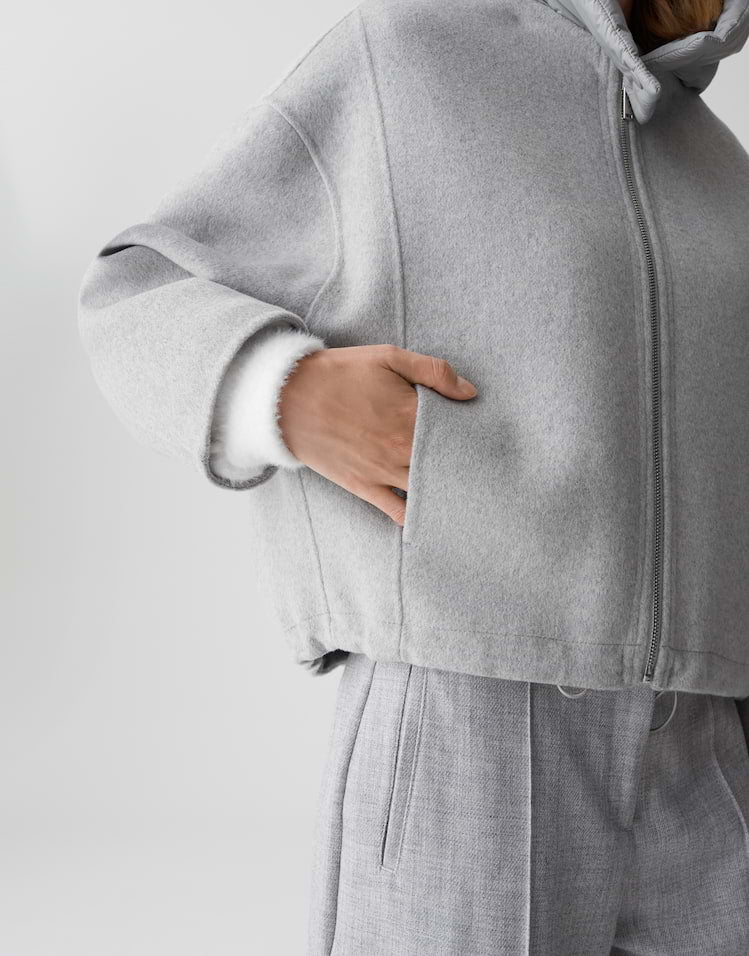 OPUS Woll-Double-Jacke Hikona