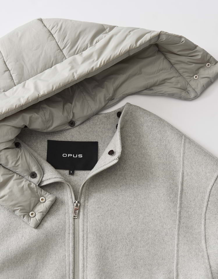 OPUS Woll-Double-Jacke Hikona