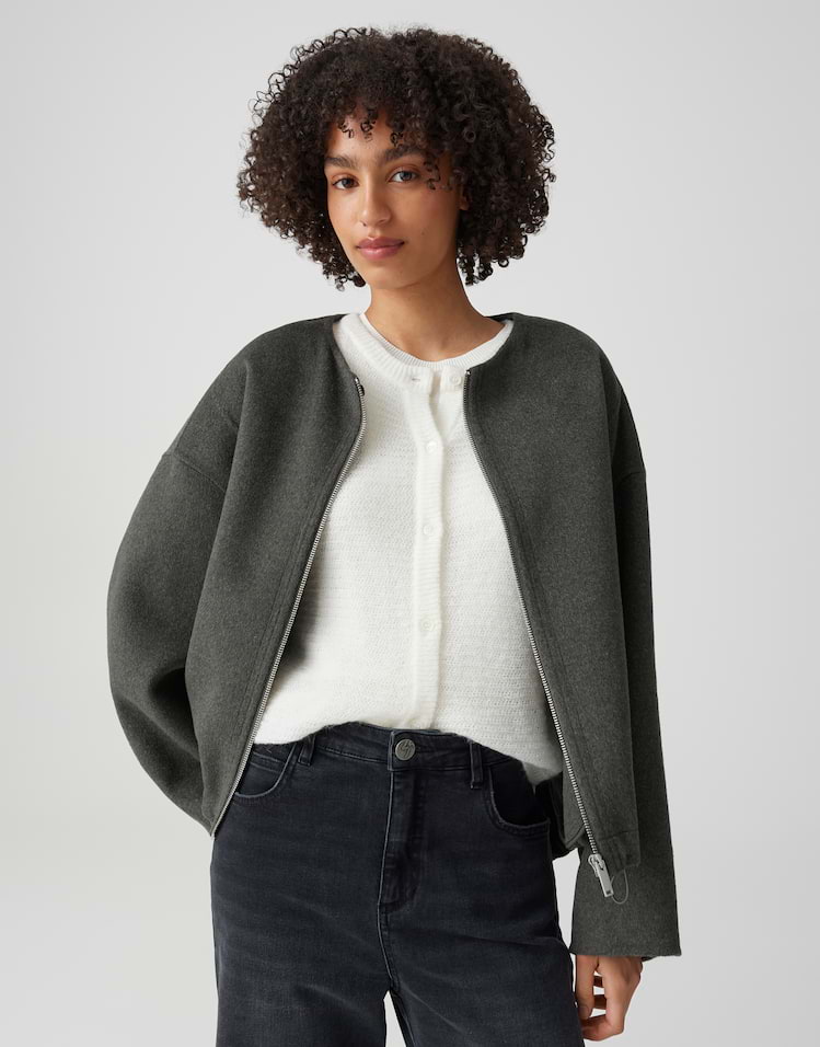 OPUS Wool Double Jacke Hikone
