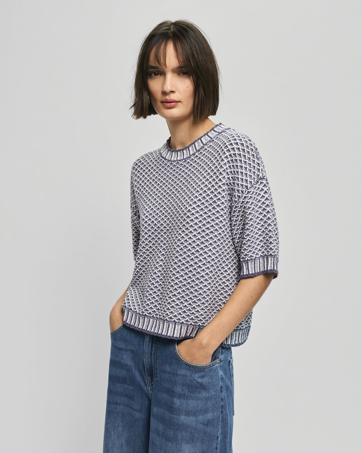 MOSS COPENHAGEN Halbarm Pullover Catina Pilla