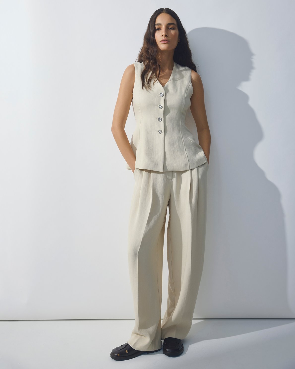 MOSS COPENHAGEN Weste Esteraine Silver