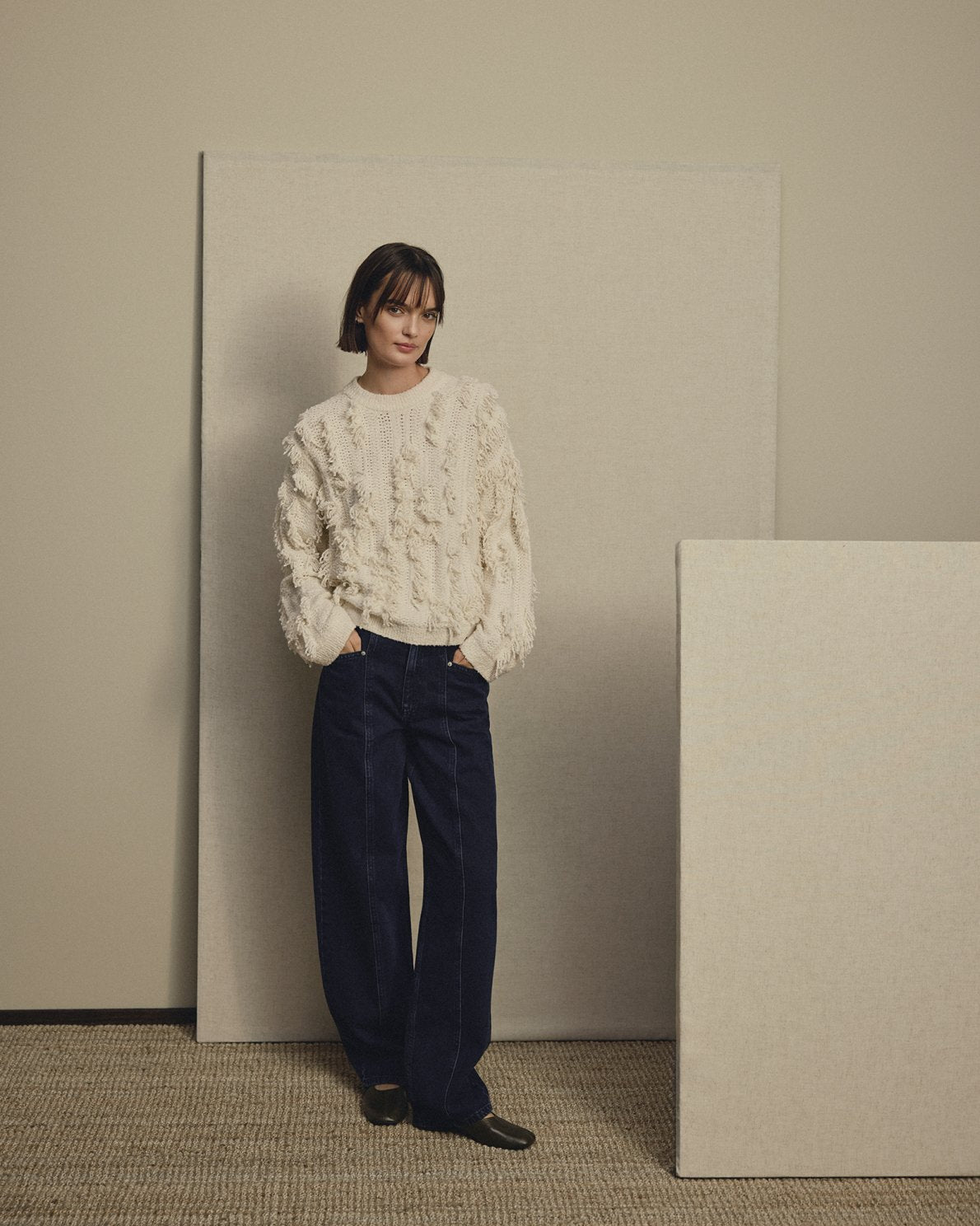 MOSS COPENHAGEN Pullover Jennasee mit Fransendetails