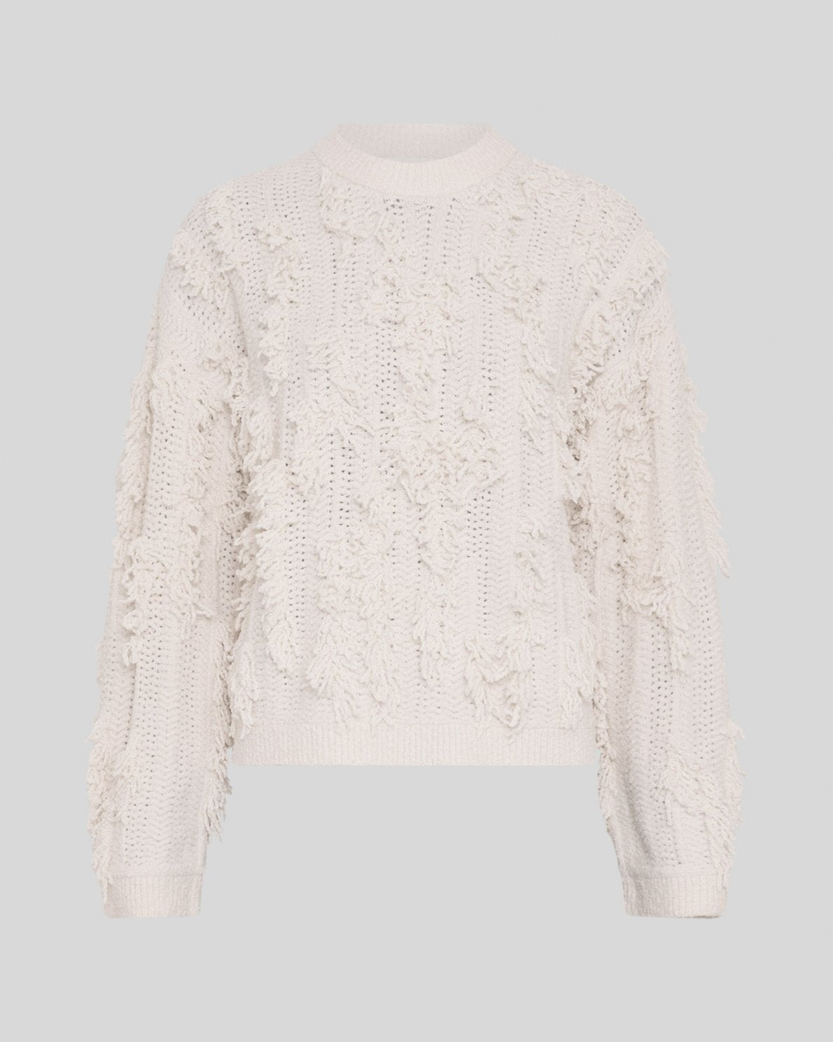 MOSS COPENHAGEN Pullover Jennasee mit Fransendetails