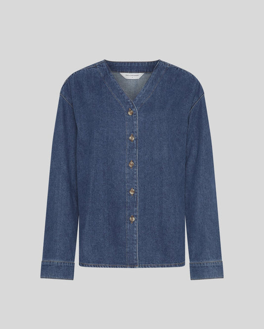 MOSS COPENHAGEN Denim Bluse Jolene Elena