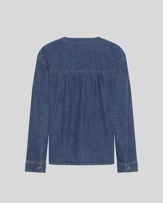 MOSS COPENHAGEN Denim Bluse Jolene Elena