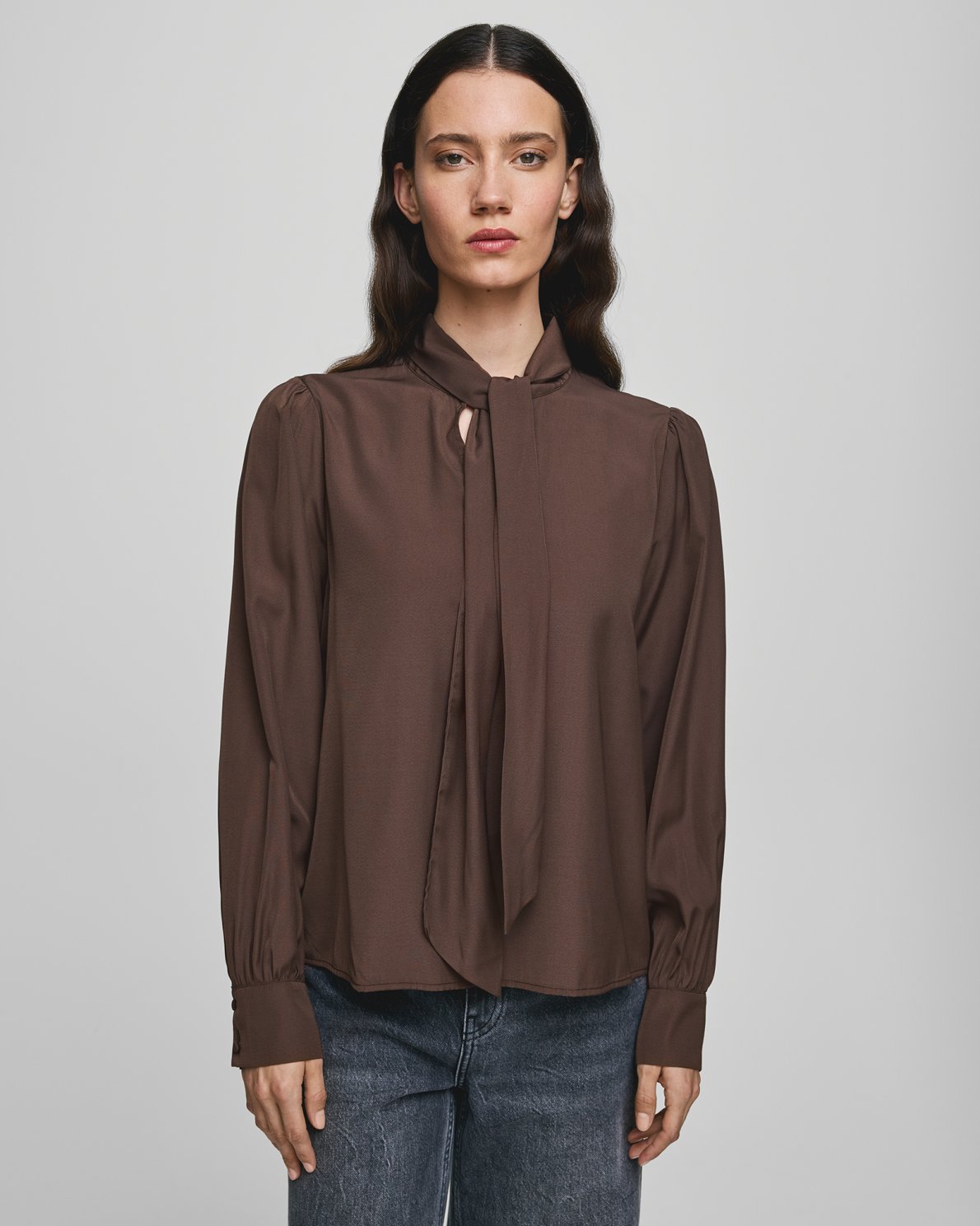 MOSS COPENHAGEN Bluse Juliana Tie
