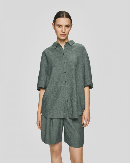 MOSS COPENHAGEN Leinen-Mix Short Viana Ginia