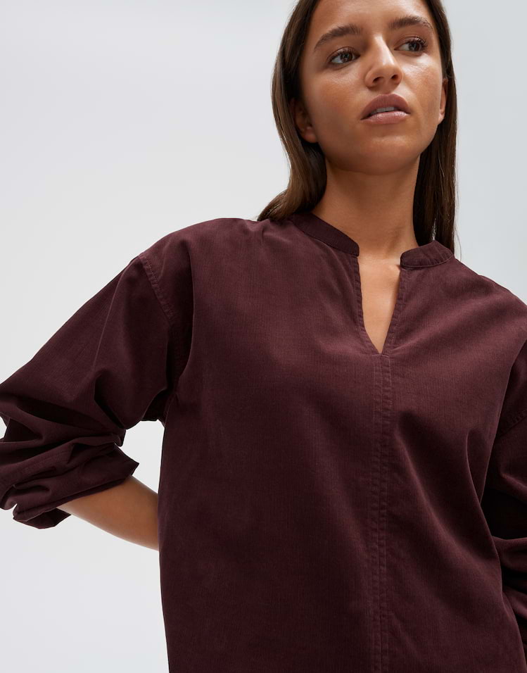 OPUS Feincord Bluse Flando