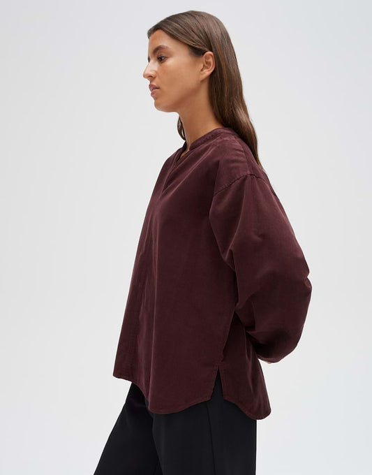 OPUS Feincord Bluse Flando