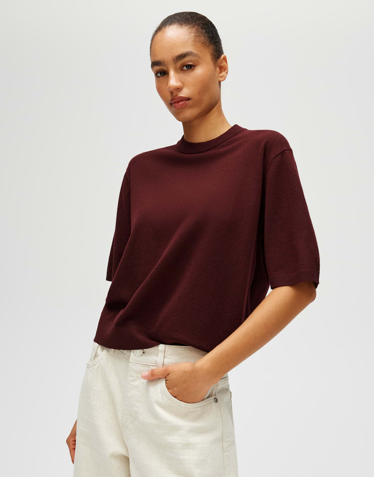 OPUS Kurzarmpullover Pimsi