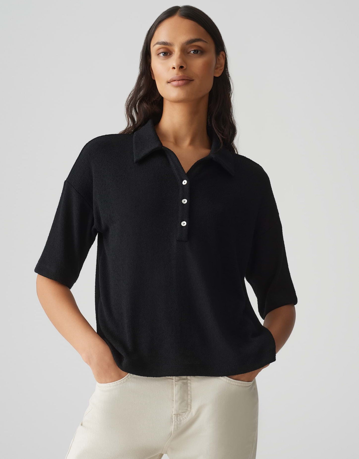 OPUS Poloshirt Silkas in Strickoptik