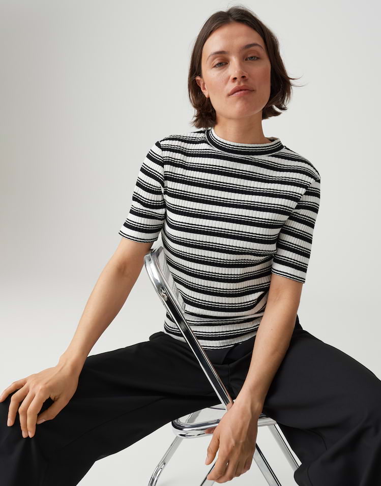 OPUS Kurzarmshirt Sokira
