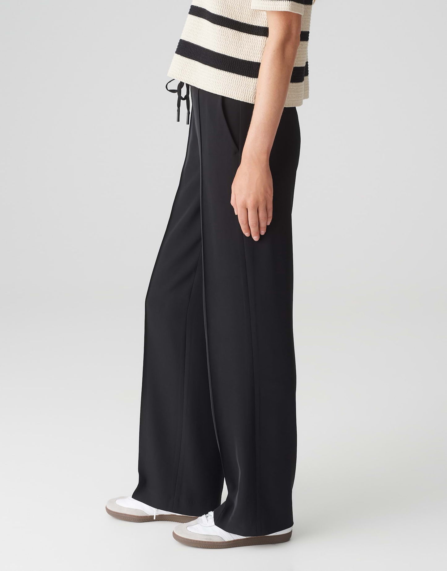 OPUS Wide Leg Pants Melane French