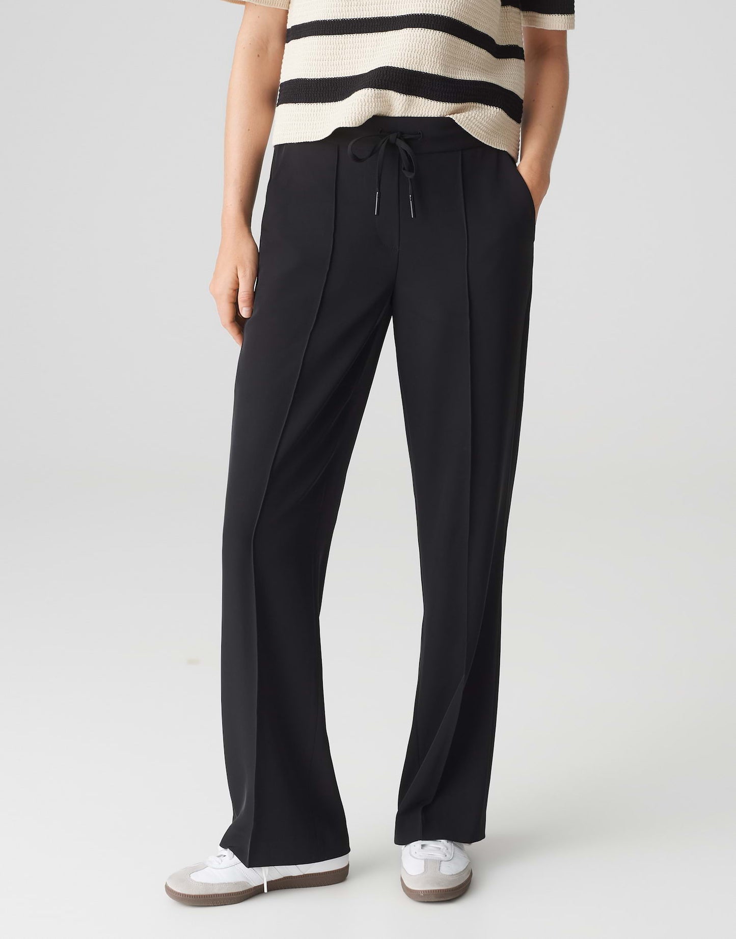 OPUS Wide Leg Pants Melane French
