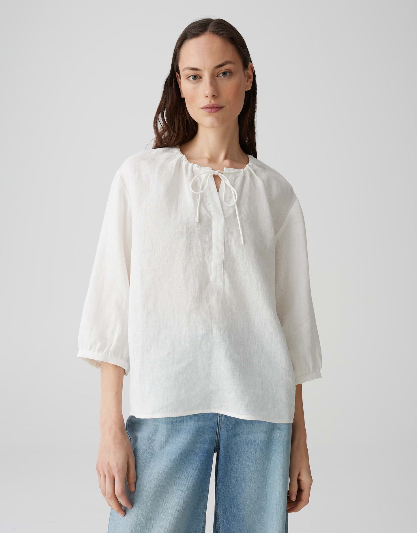 OPUS Leinenbluse Fedora